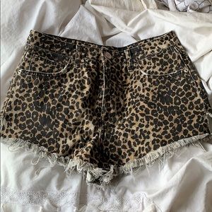 F21 Leopard Print Shorts